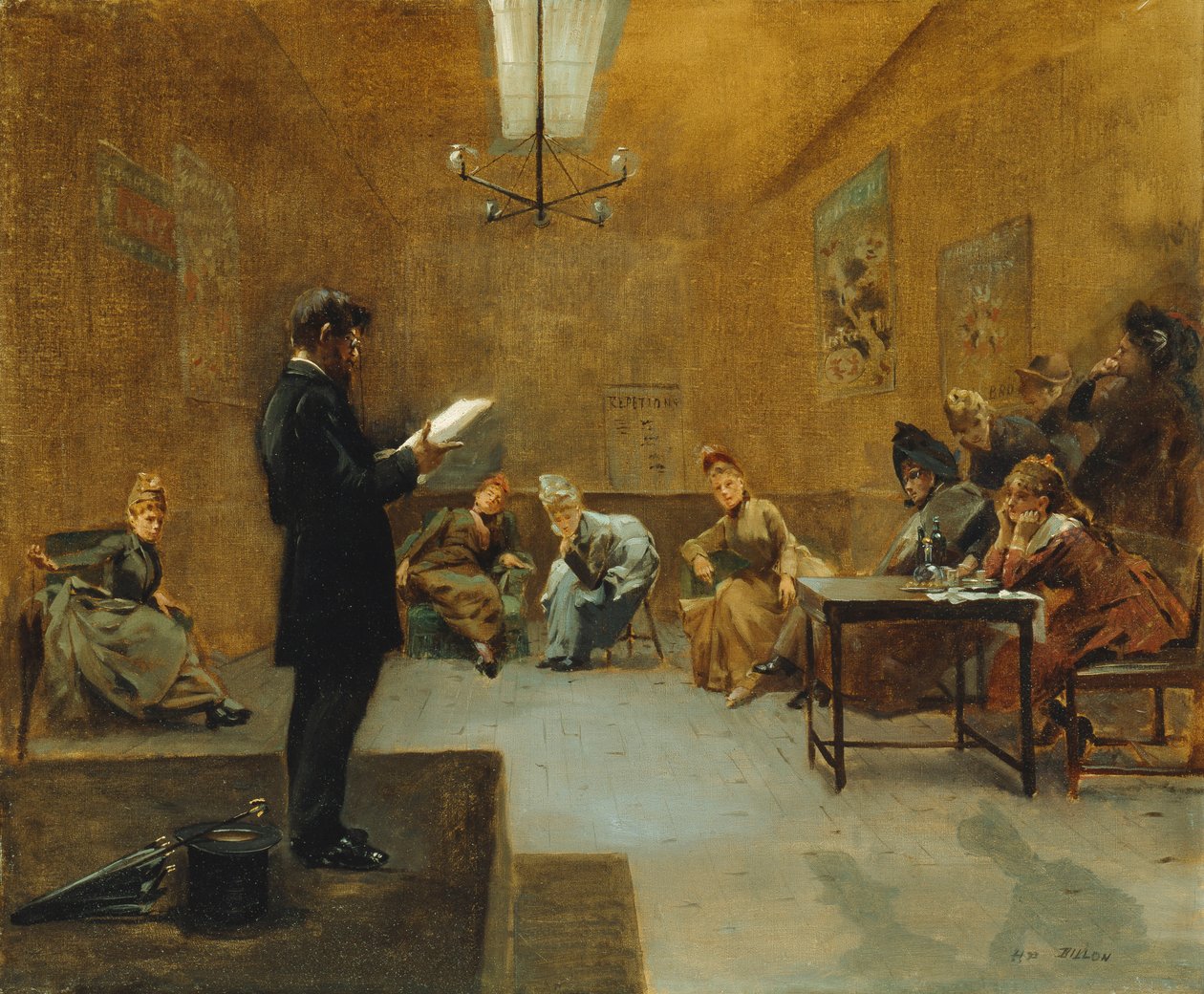 Teater scen, av Henri Patrice Dillon