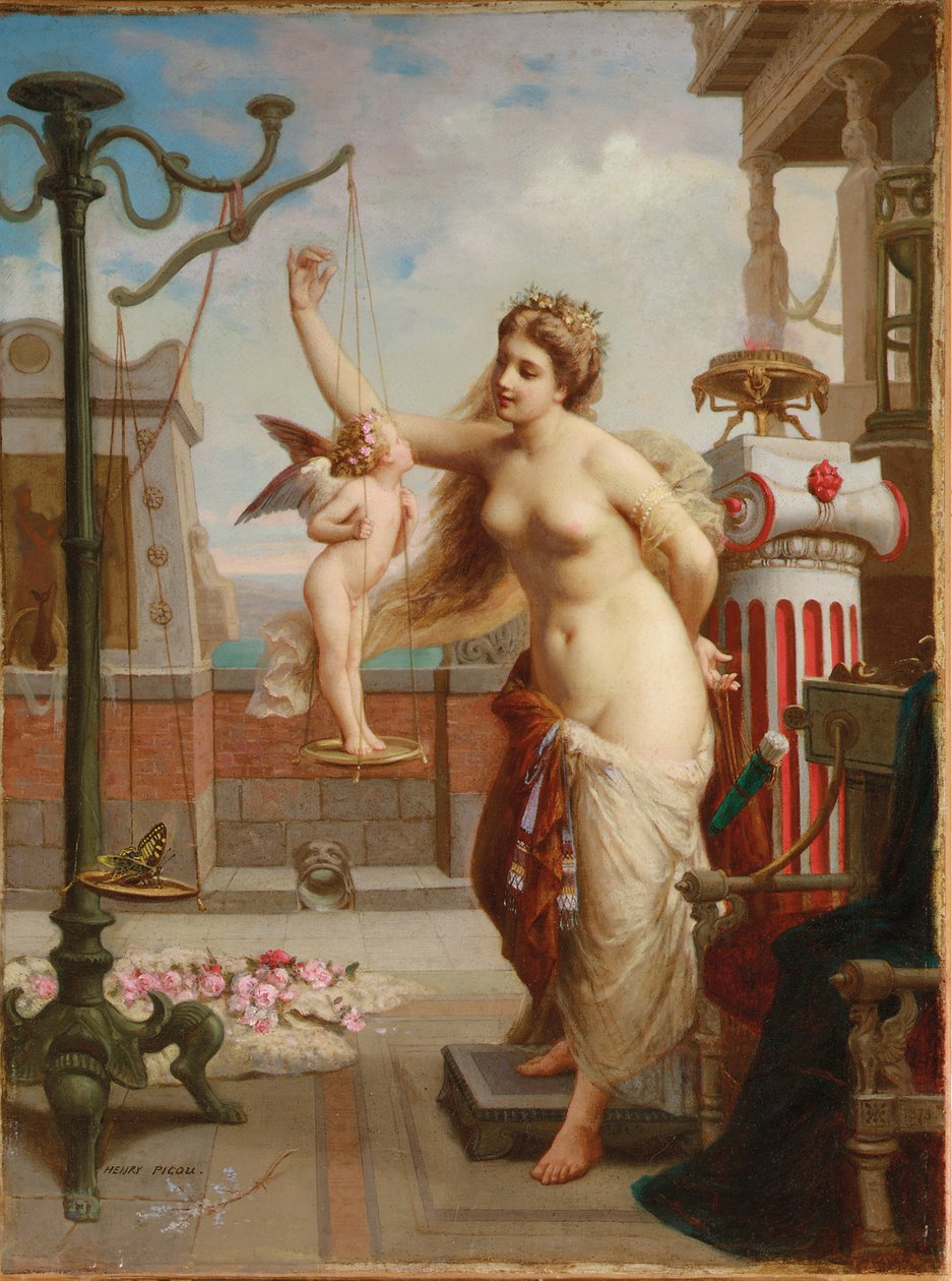 Väger Amor av Henri Pierre Picou