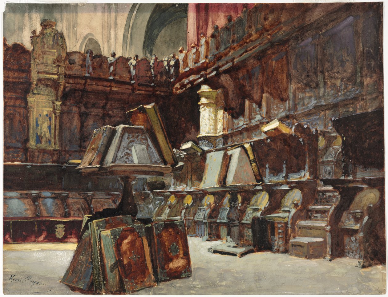 Körbås i en spansk katedral av Henri Regnault