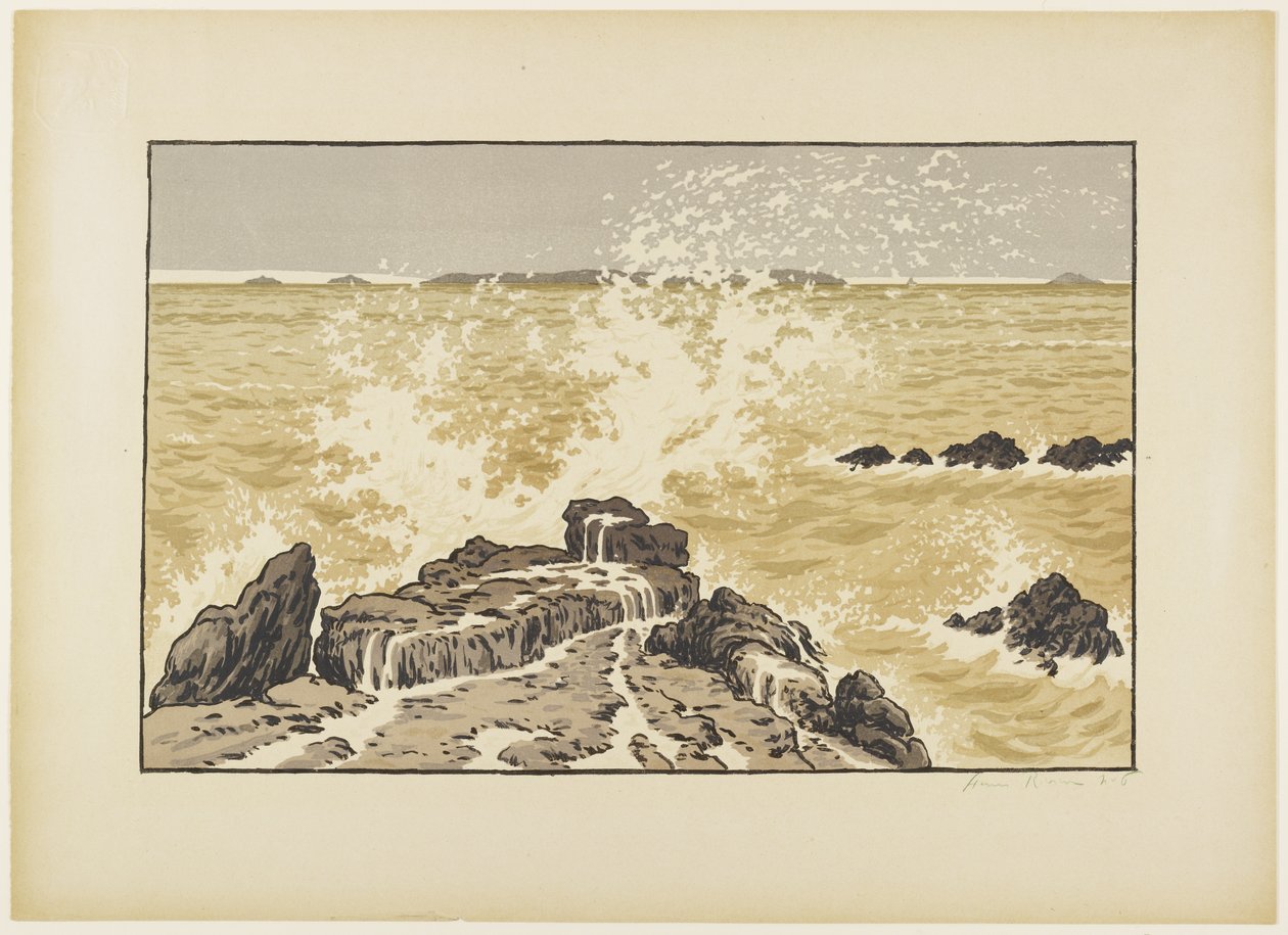 La Vague (Vågen) av Henri Rivière