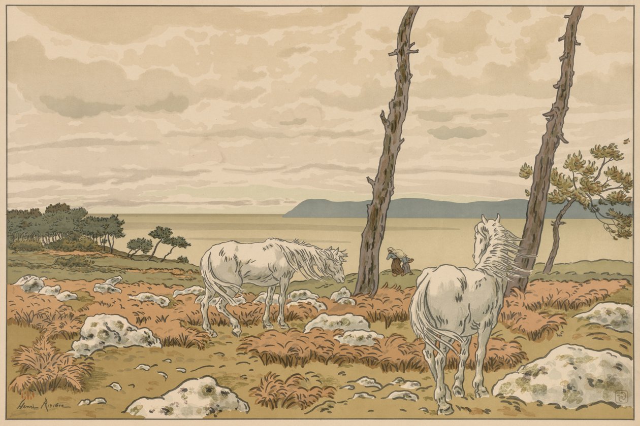 Naturens aspekter: The Bay av Henri Rivière