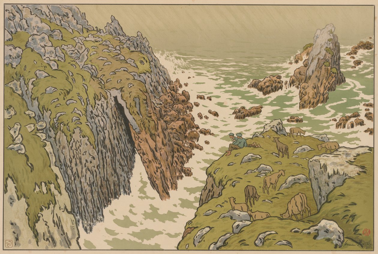 Naturens aspekter: Klippan av Henri Rivière