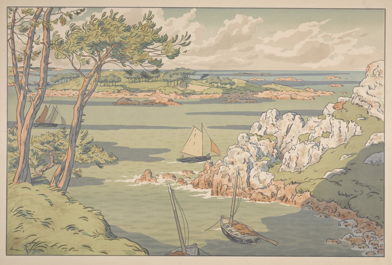 Naturens aspekter: Ön av Henri Rivière