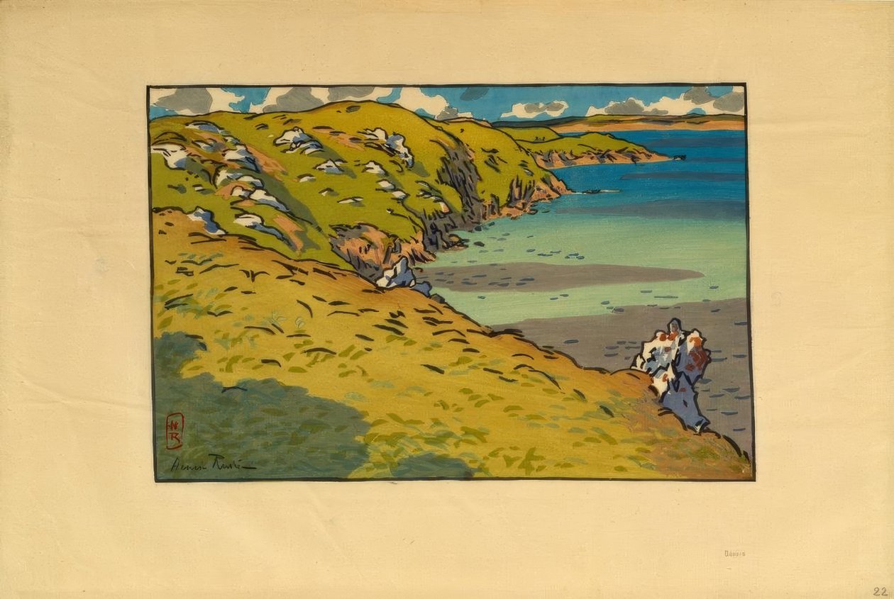 Bay of Fresnaye (Saint-Cast) av Henri Rivière
