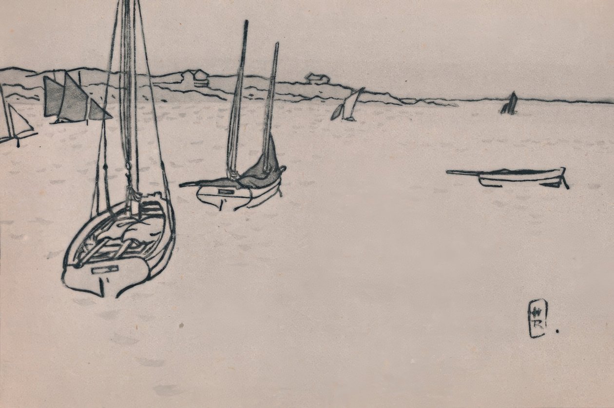 Bretonskt landskap av Henri Rivière