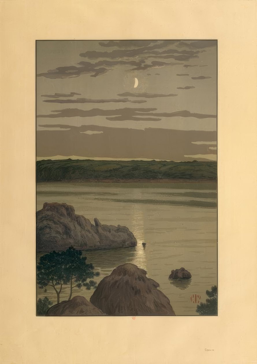 Månsken i Landmelus av Henri Rivière