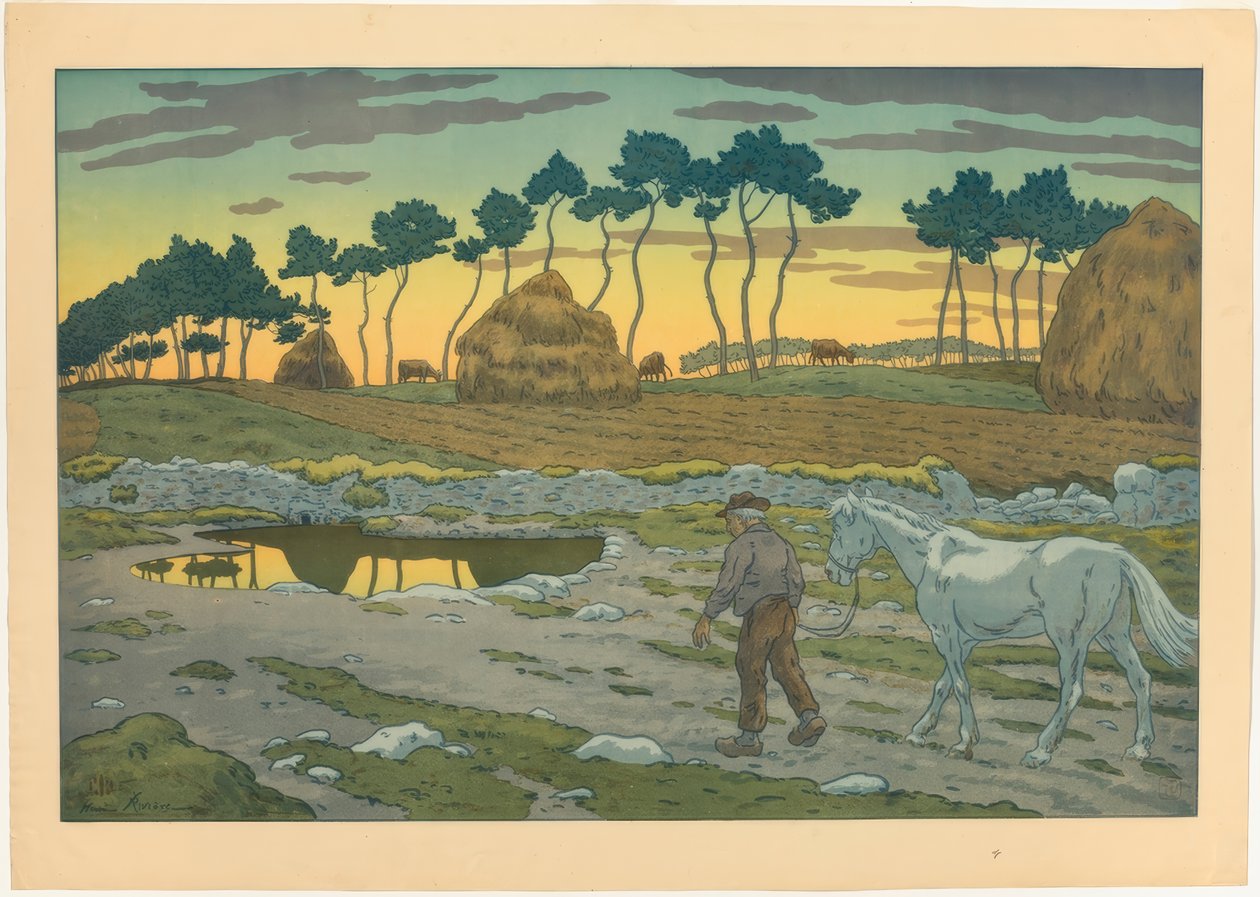 skymning av Henri Rivière