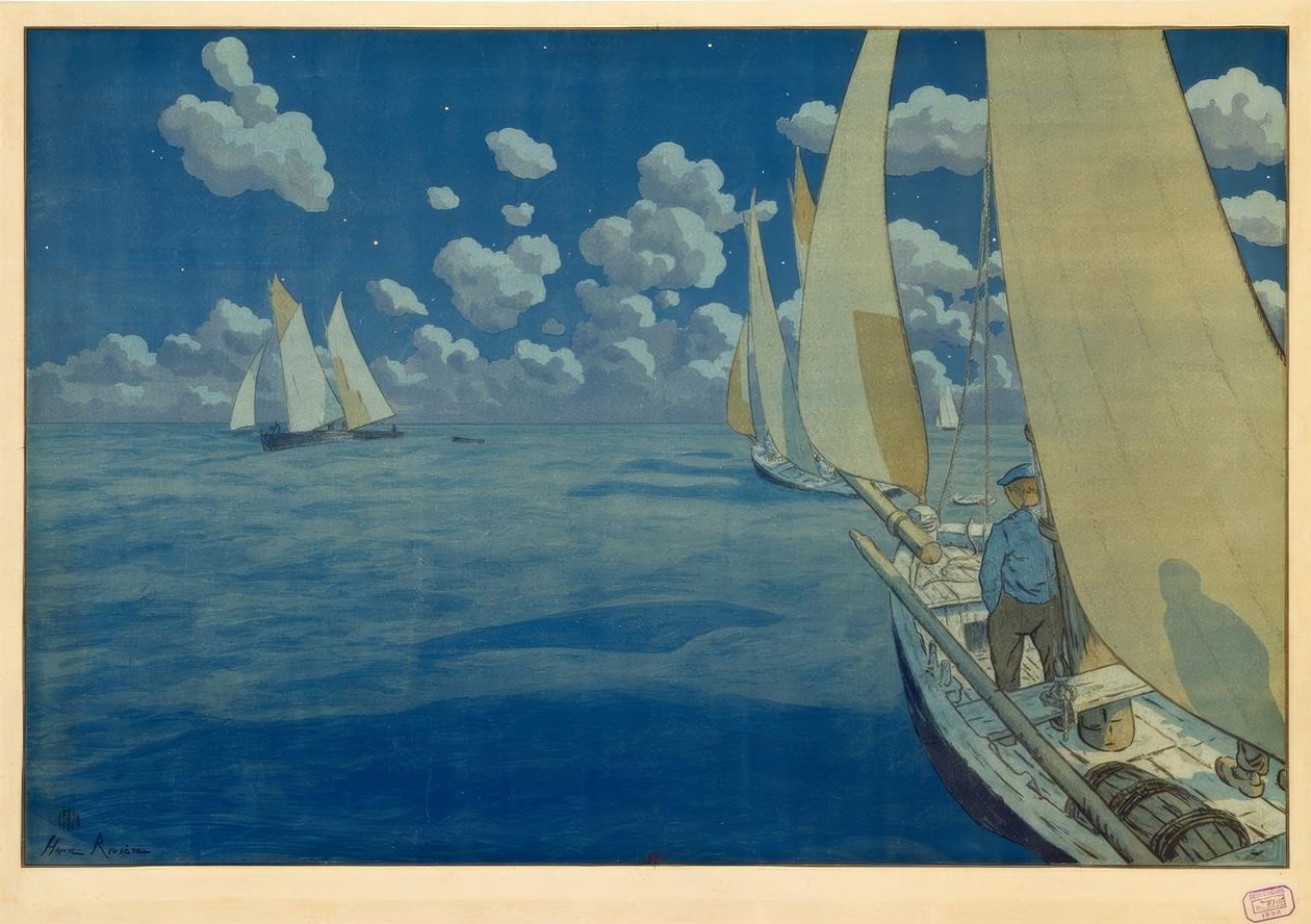 Natt till havs av Henri Rivière