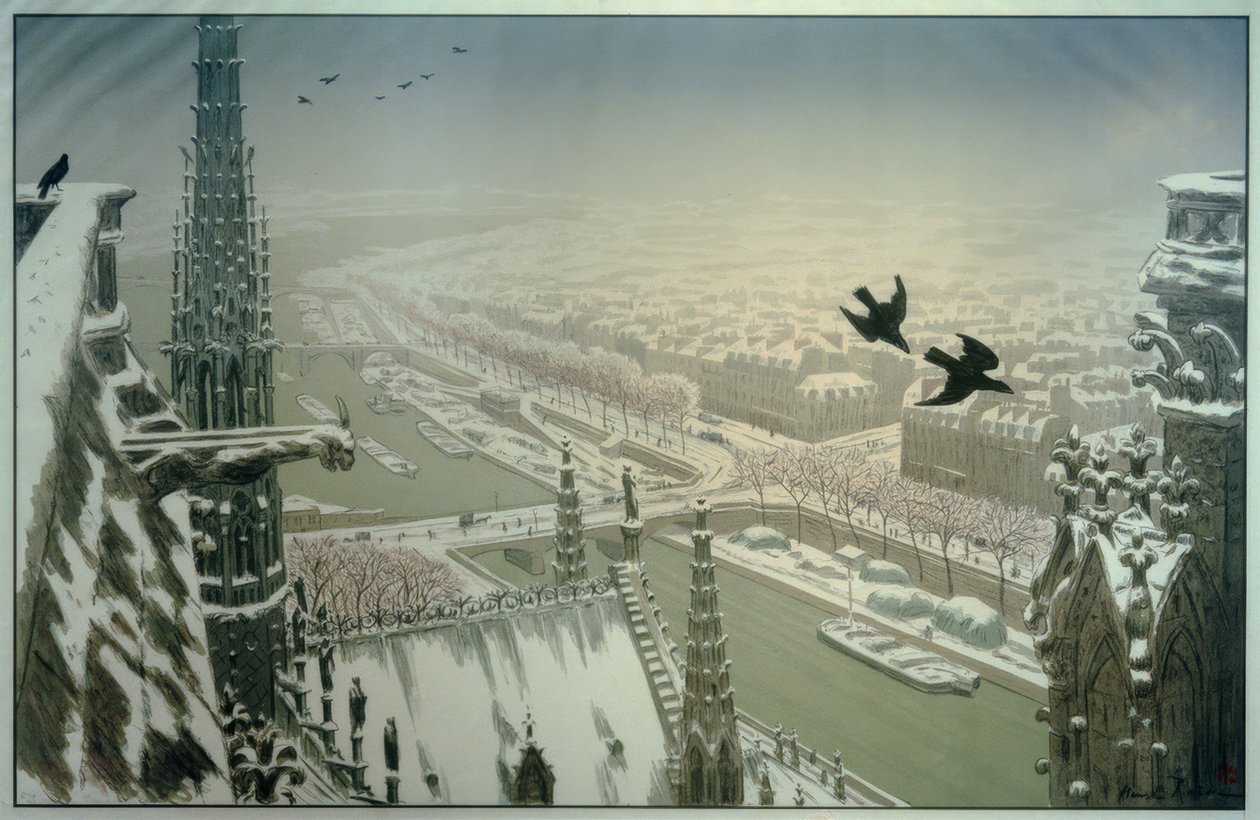 Från tornen i Notre-Dame av Henri Rivière