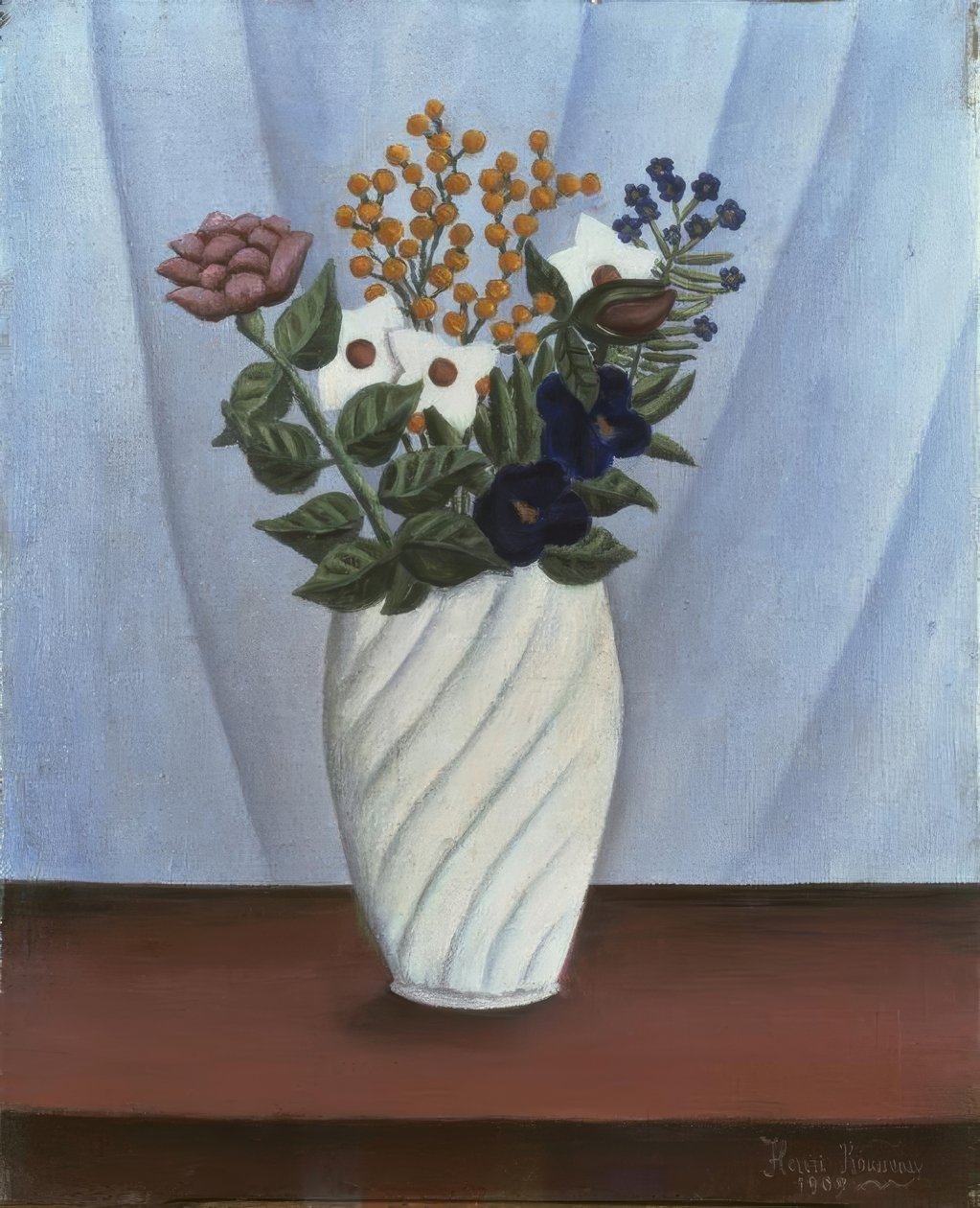 Blombukett av Henri Rousseau