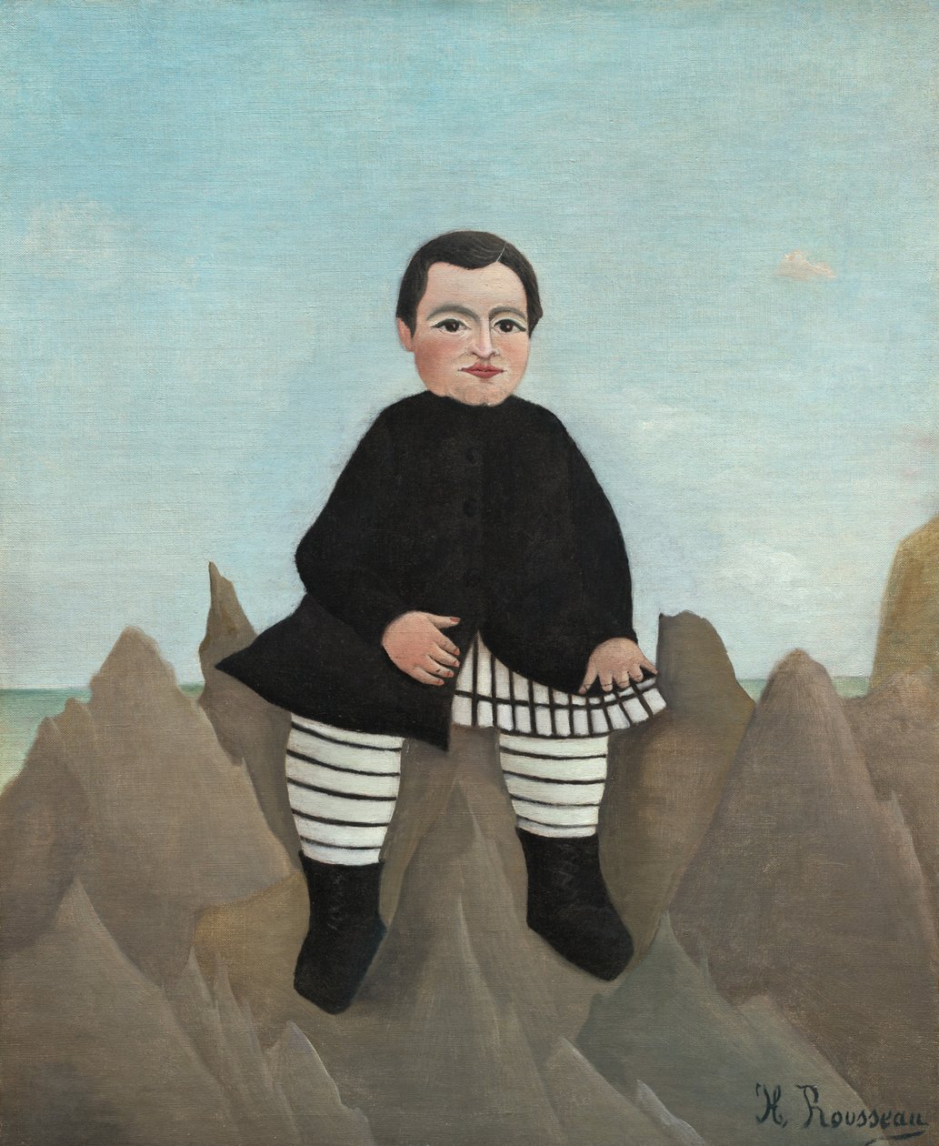 Boy on the Rocks av Henri Rousseau