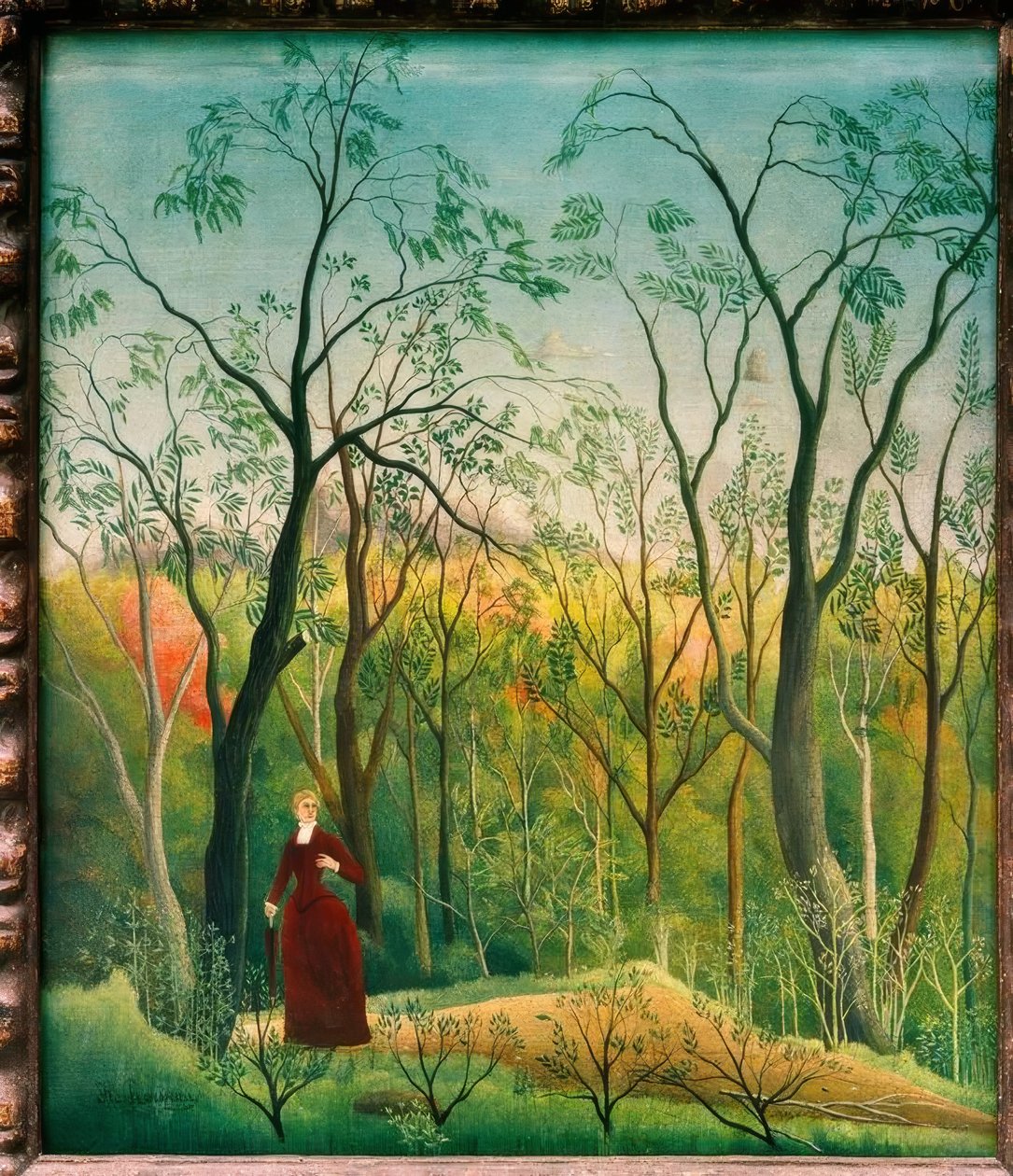 Promenaden i skogen av Henri Rousseau