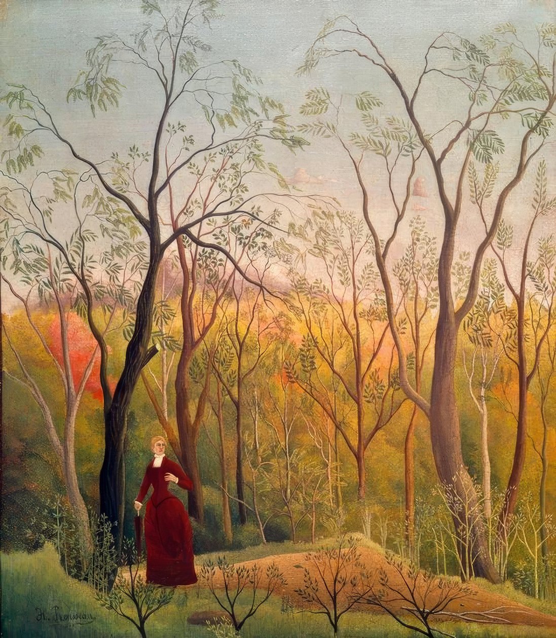 Promenaden i skogen av Henri Rousseau