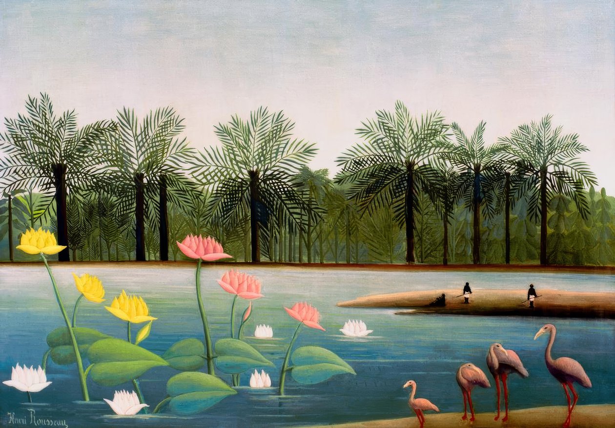 Flamingos av Henri Rousseau