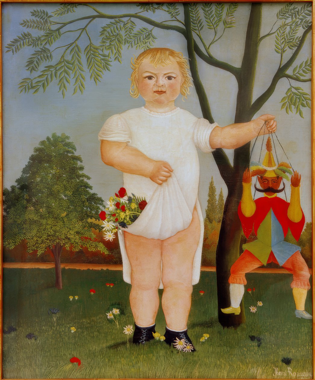 För att fira bebisen av Henri Rousseau