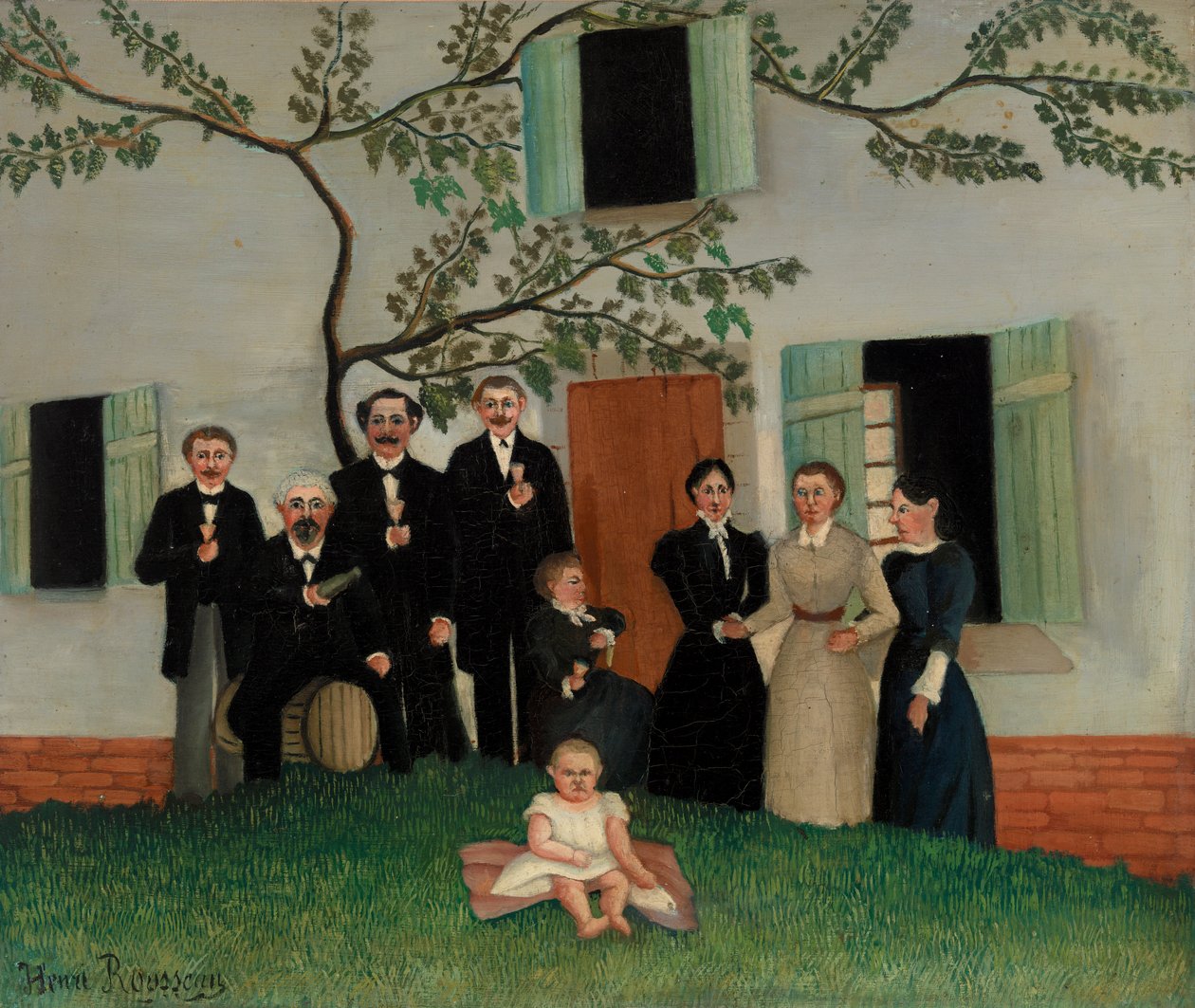 Familjen (La Famille) av Henri Rousseau