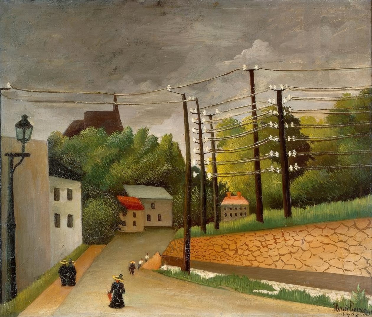 Utsikt över Malakoff av Henri Rousseau