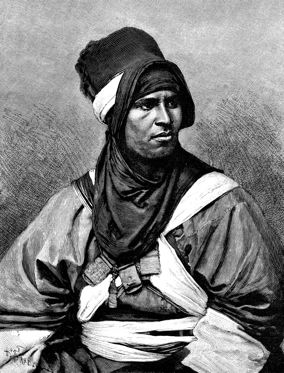 En Targui-man, 1895. av Henri Thiriat
