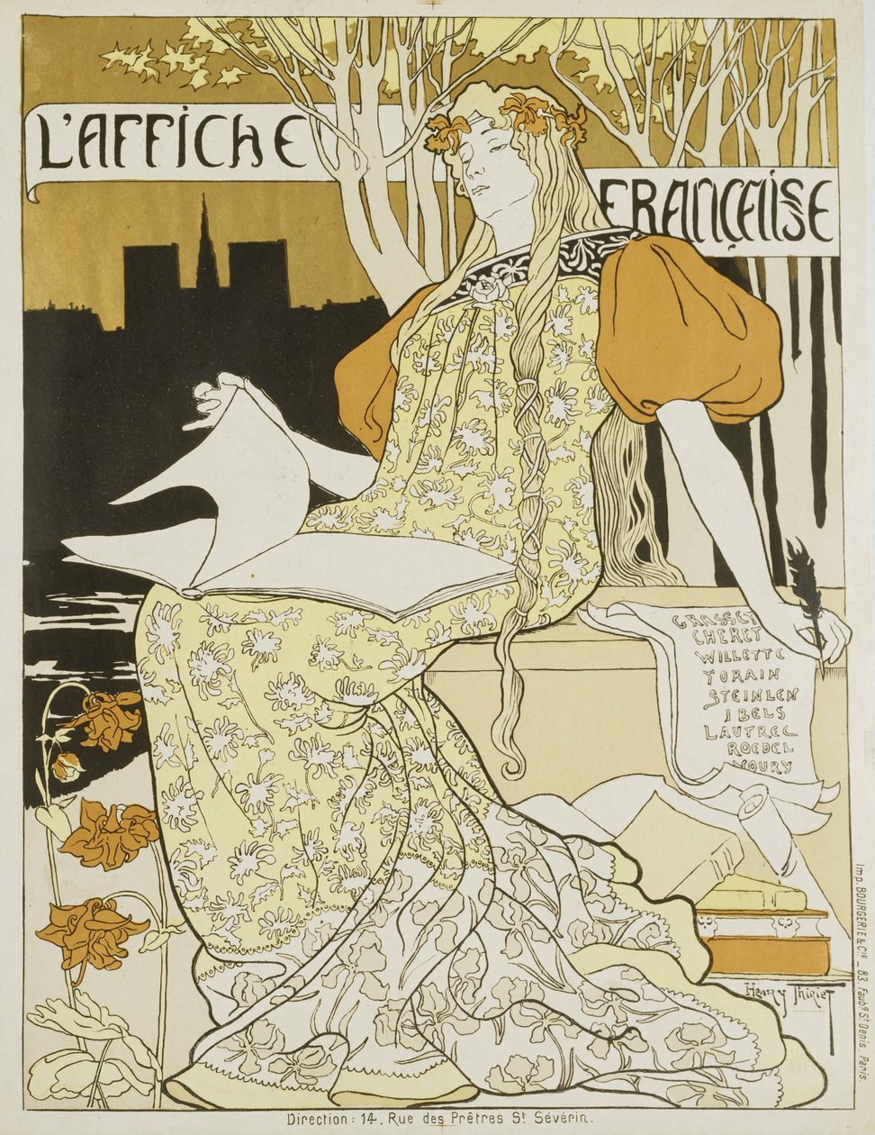 Den franska affischen, ca 1897. av Henri Thiriet
