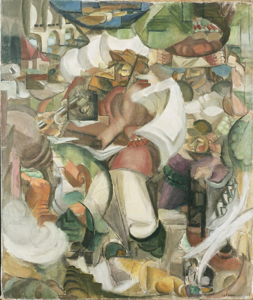 Jägaren av Henri Victor Gabriel Le Fauconnier