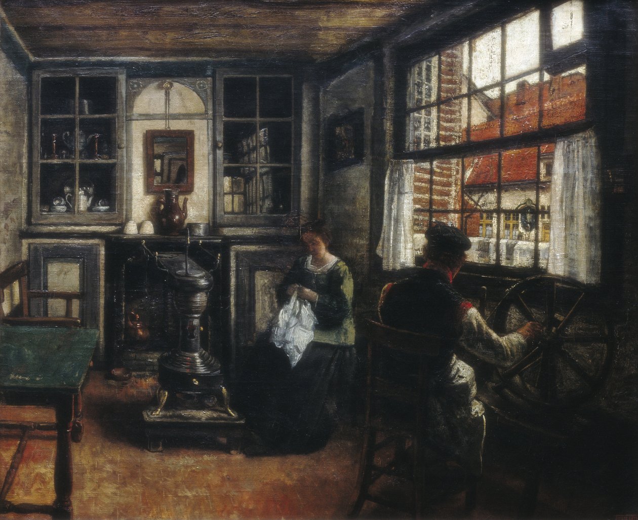 spinnaren av Henri de Braekeleer