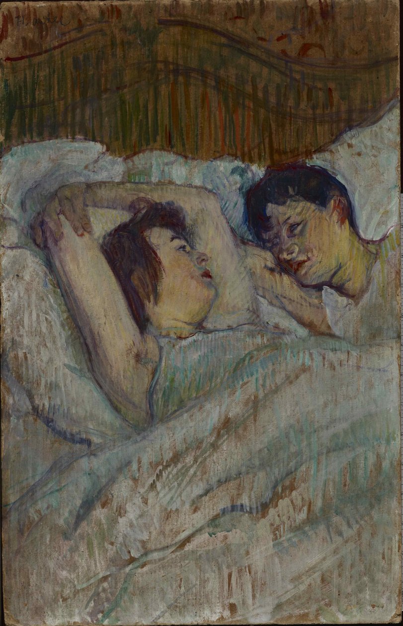 I sängen, 1892. av Henri de Toulouse Lautrec