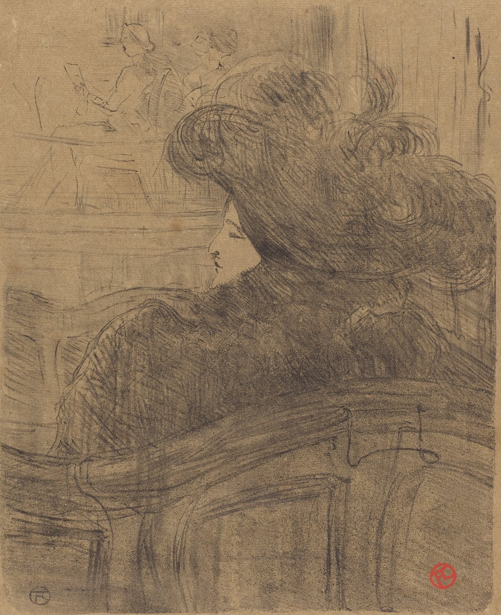 Cleo de Merode av Henri de Toulouse Lautrec