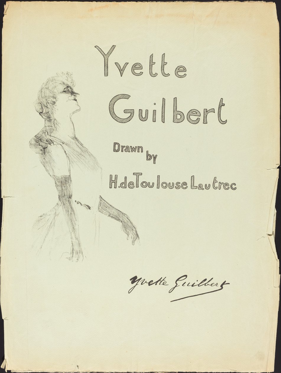Omslag, Yvette Guilbert, 1898. av Henri de Toulouse Lautrec