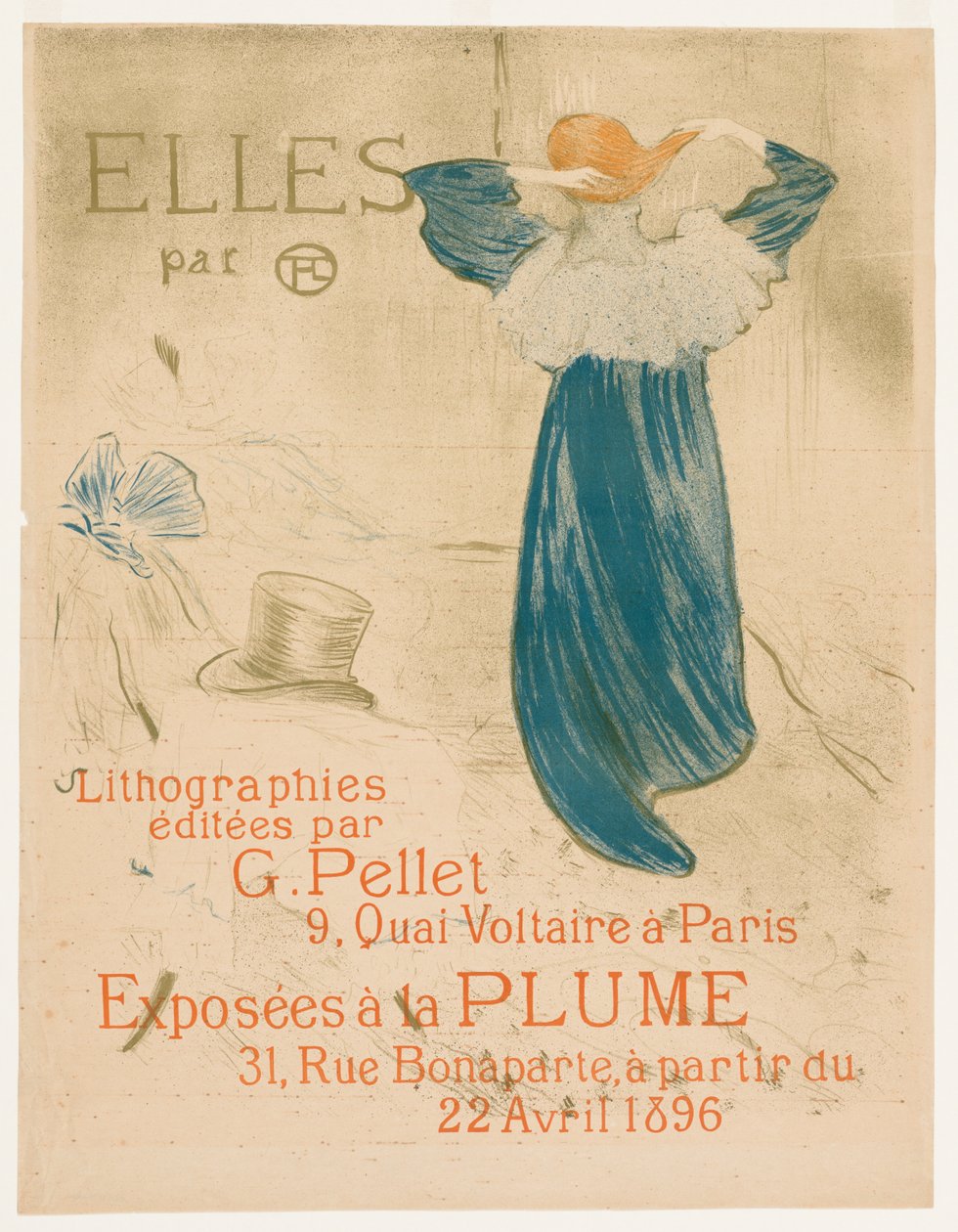 Elles: Frontispice, 1896. av Henri de Toulouse Lautrec
