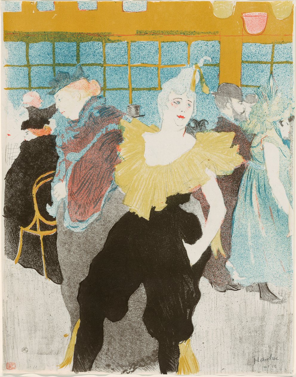 Elles: Clownessan av Henri de Toulouse Lautrec