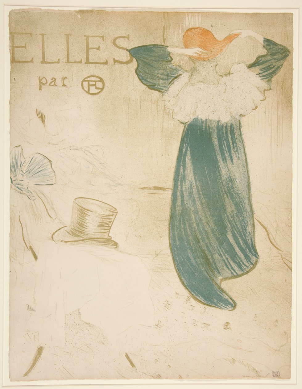 Frontispice för Elles av Henri de Toulouse Lautrec