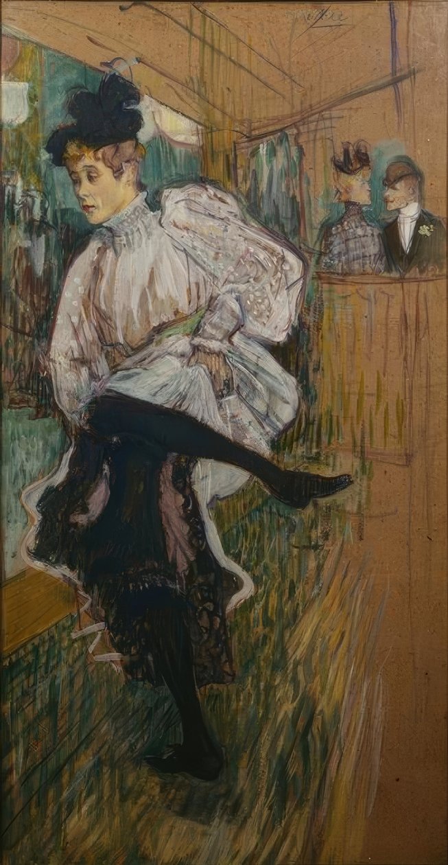 Jane Avril dansar av Henri de Toulouse Lautrec