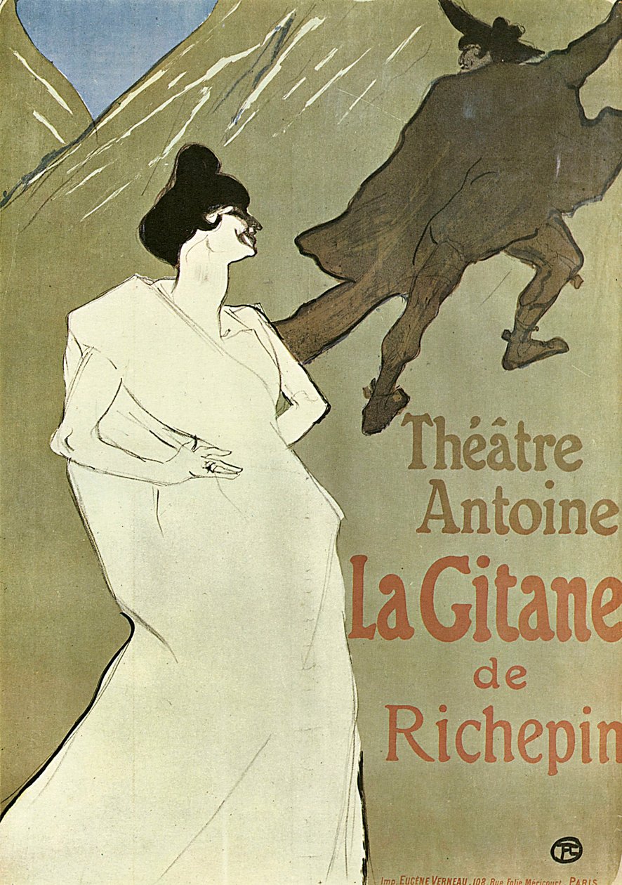 Zigenaren, 1899-1900. av Henri de Toulouse Lautrec