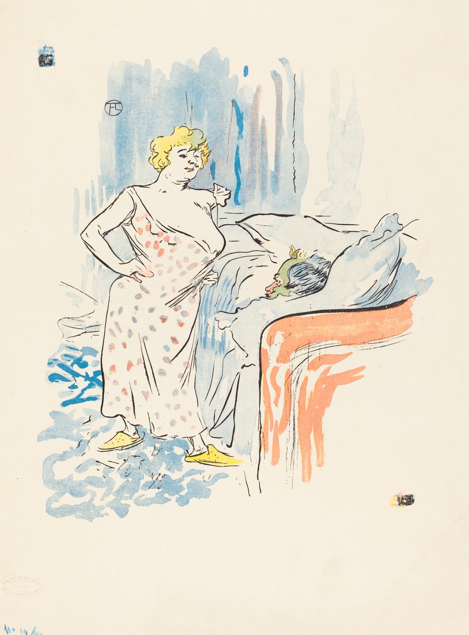 Man och kvinna. av Henri de Toulouse Lautrec