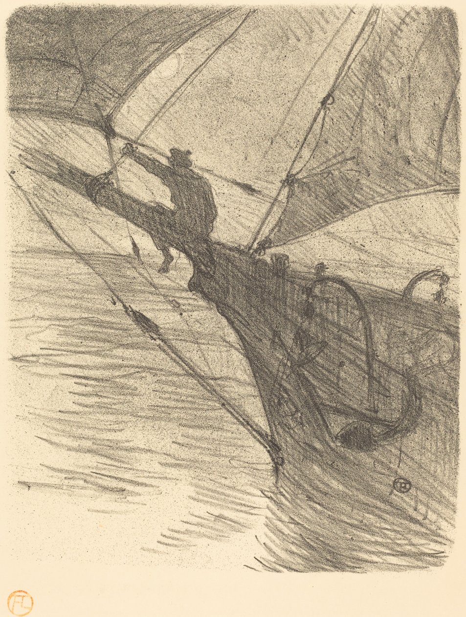 Oceano Nox, 1895. av Henri de Toulouse Lautrec