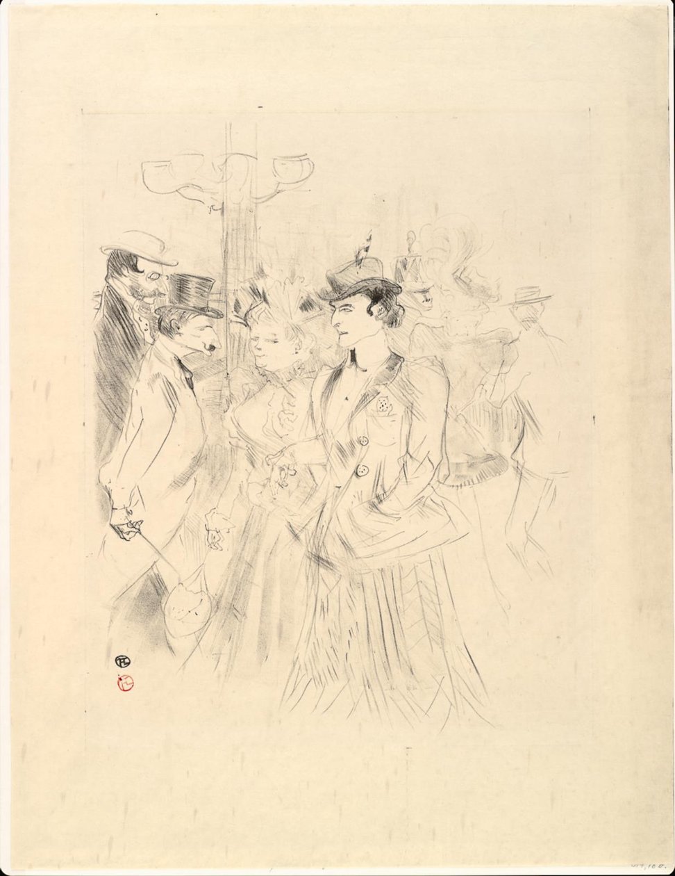 Promenur av Henri de Toulouse Lautrec