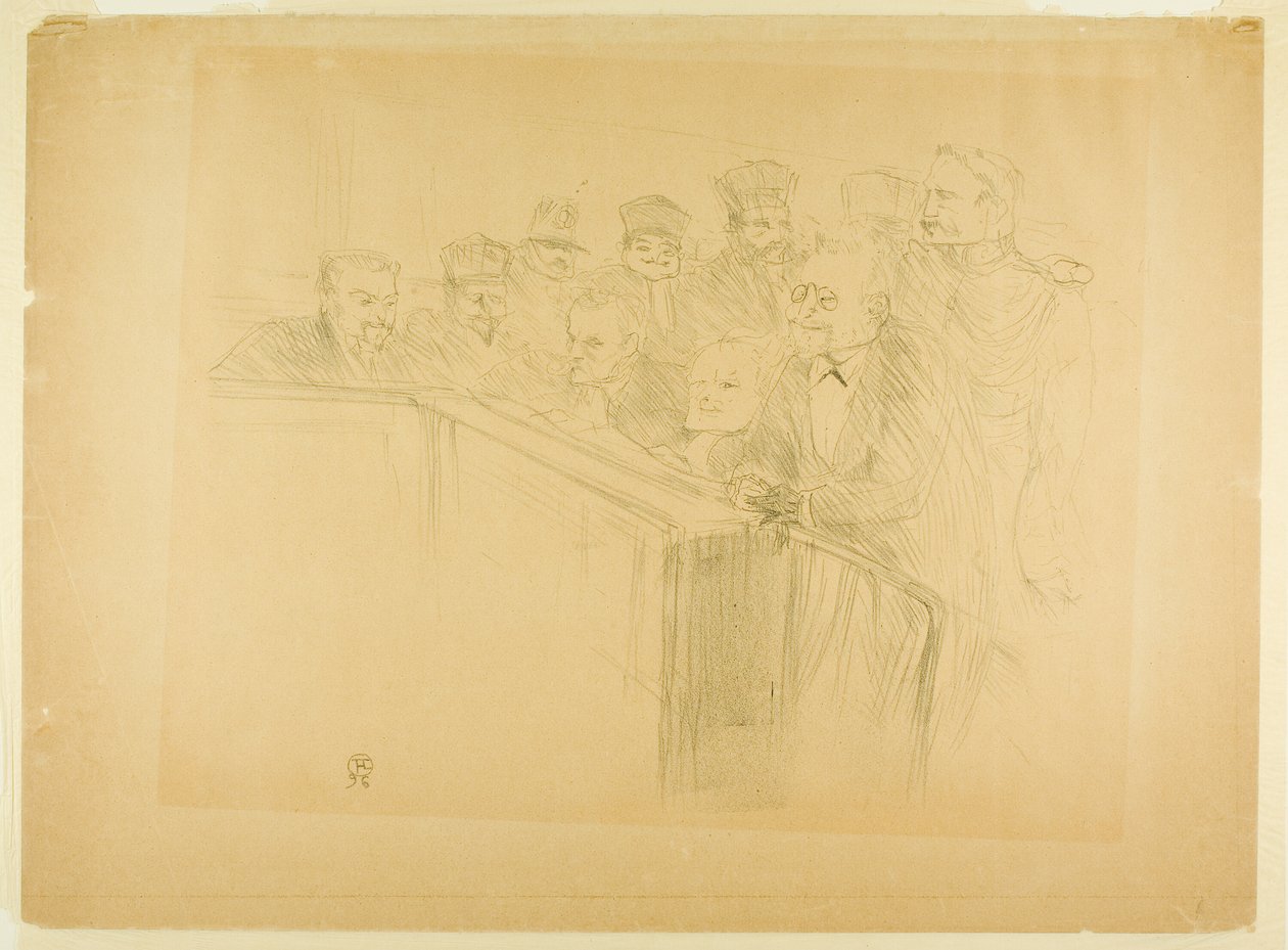 The Arton Trial (första plattan) av Henri de Toulouse Lautrec