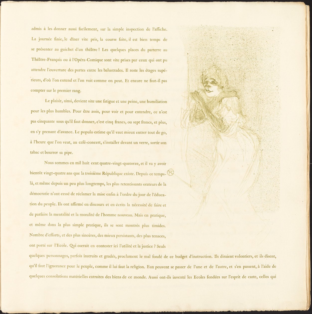 Yvette Guilbert av Henri de Toulouse Lautrec