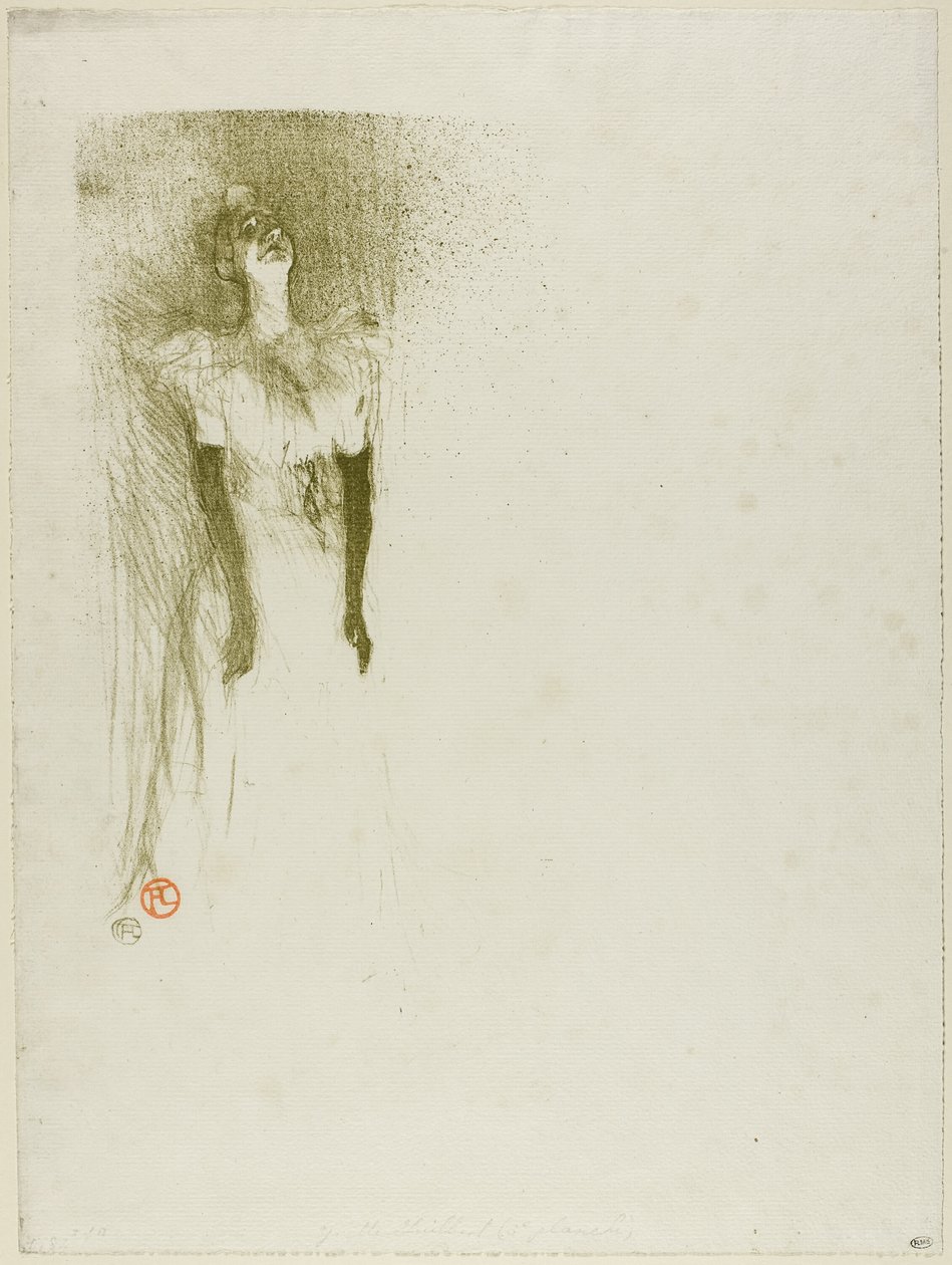 Yvette Guilbert av Henri de Toulouse Lautrec