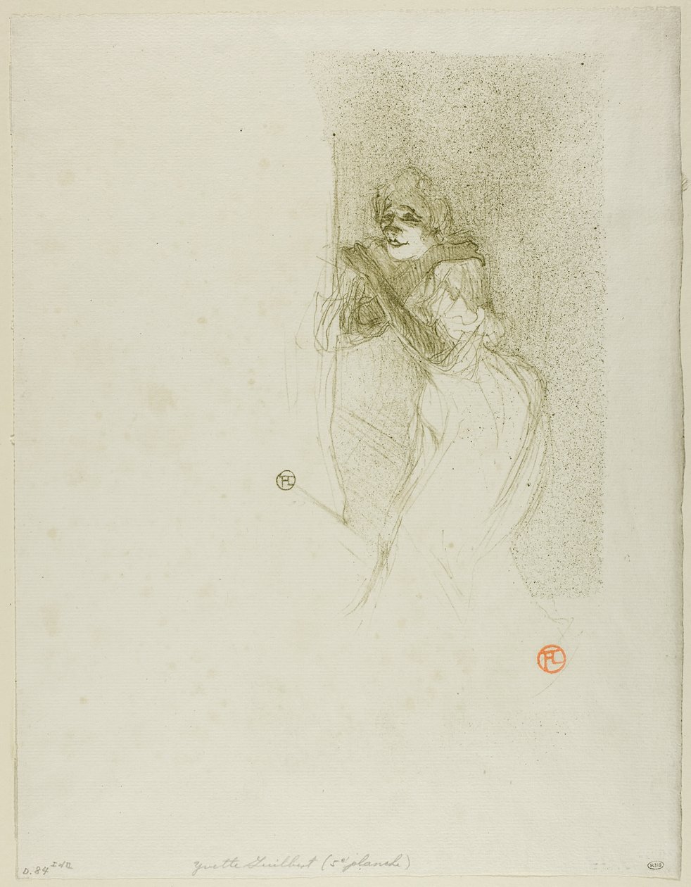 Yvette Guilbert av Henri de Toulouse Lautrec