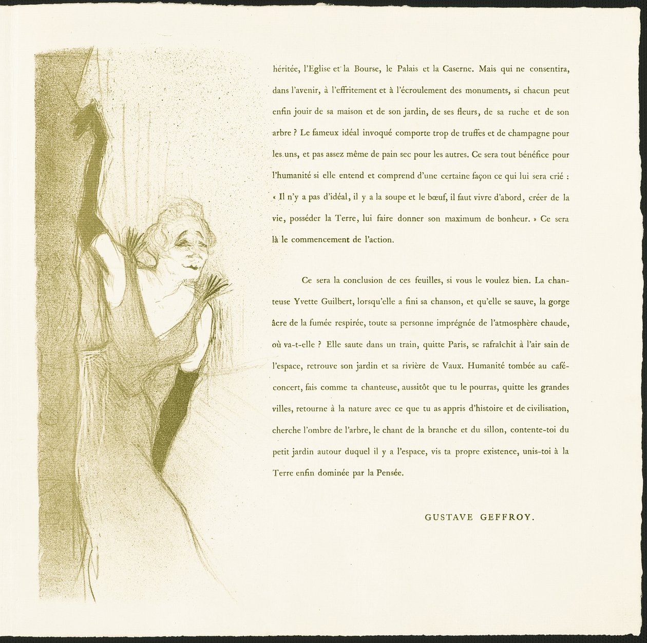 Yvette Guilbert av Henri de Toulouse Lautrec