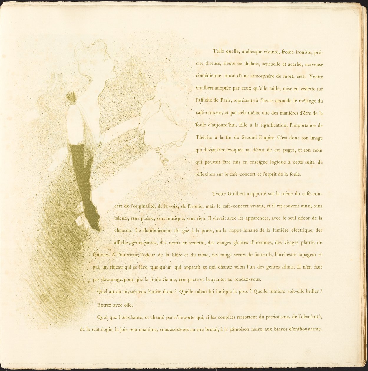 Yvette Guilbert, 1894. av Henri de Toulouse Lautrec