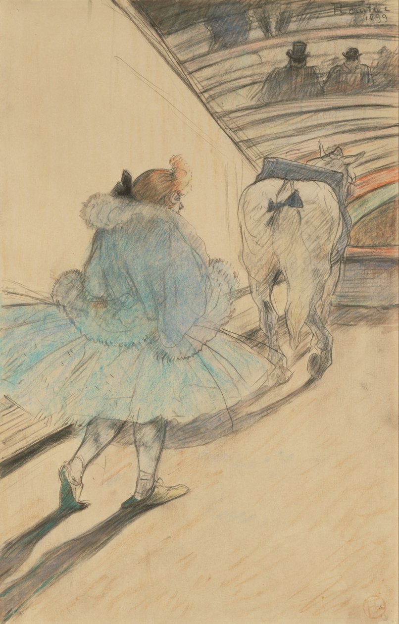 At the Circus- Entering the Ring av Henri de Toulouse Lautrec