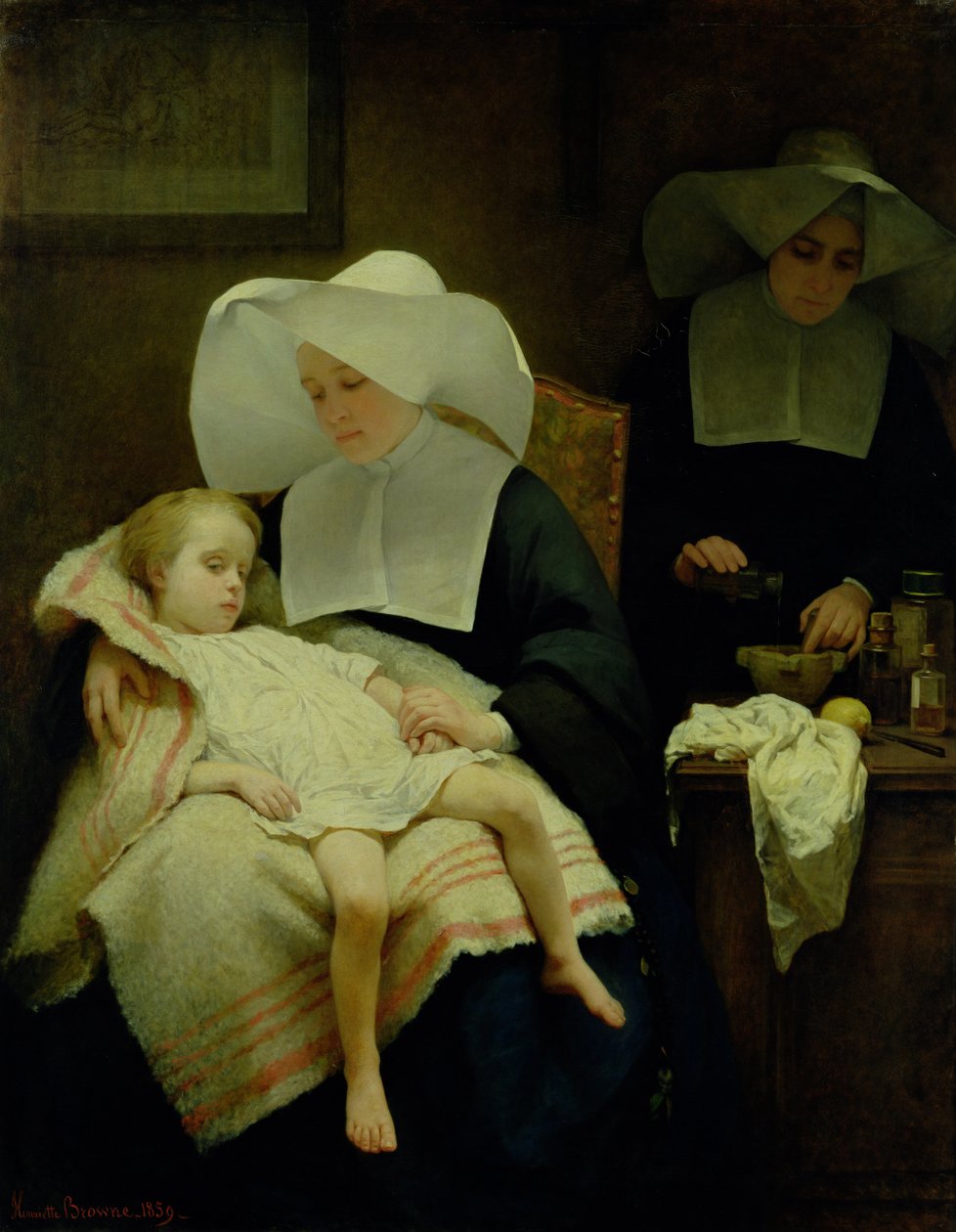 Barmhärtighetens systrar, 1859 av Henriette Browne