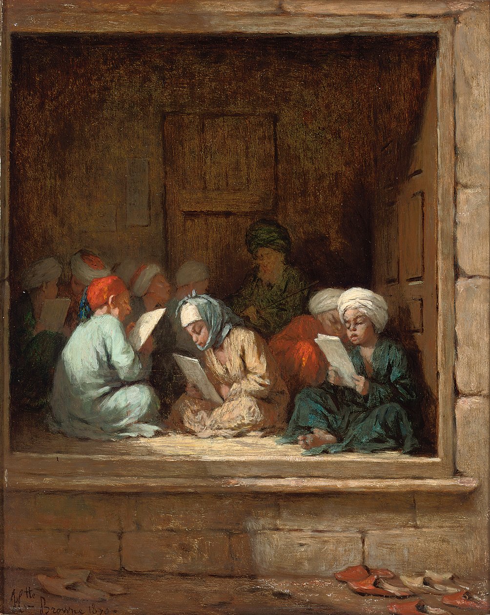 En turkisk skolsal, 1870 av Henriette Browne
