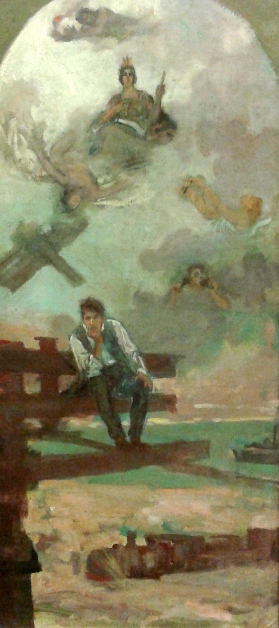 Study for the Ministerio da Viacao decoration av Henrique Bernardelli