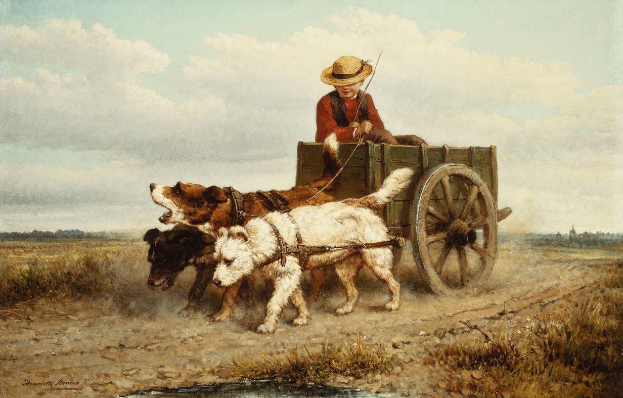 Hundvagnen, av Henriëtte Ronner Knip