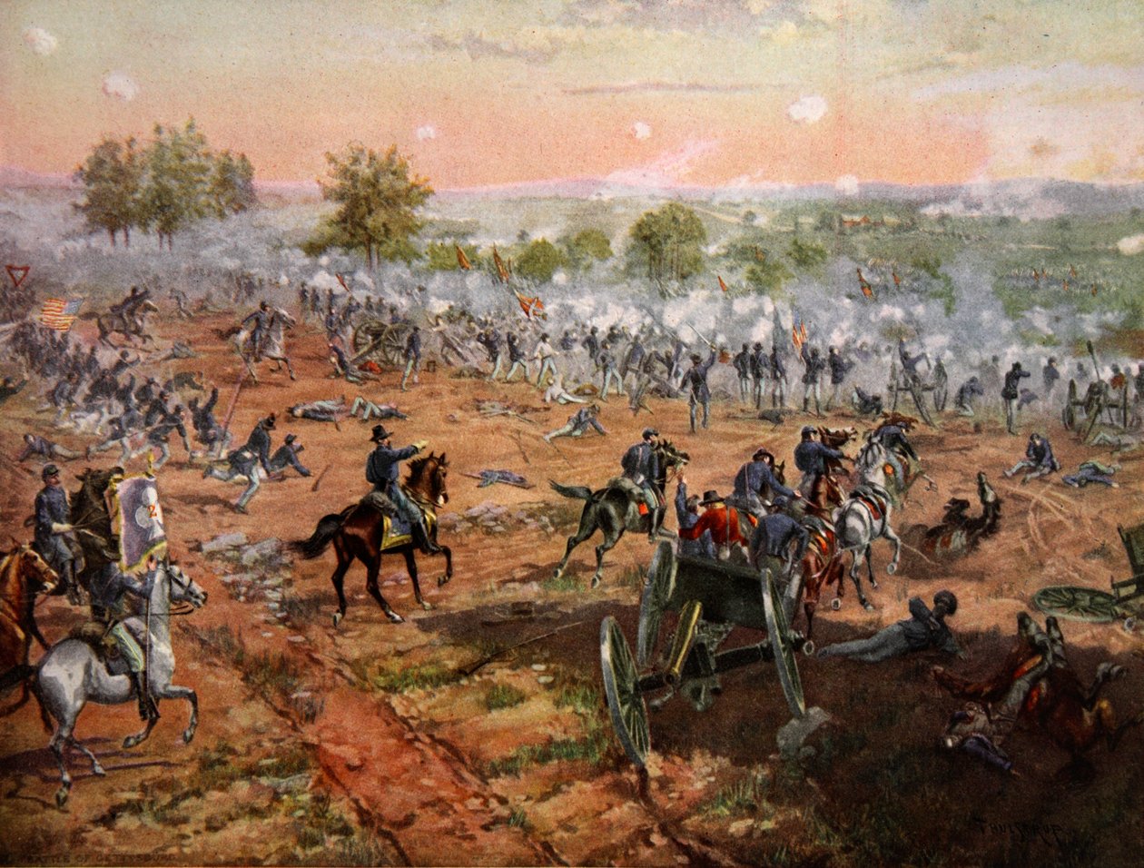 Slaget vid Gettysburg, 1-3 juli 1863 av Henry Alexander Ogden