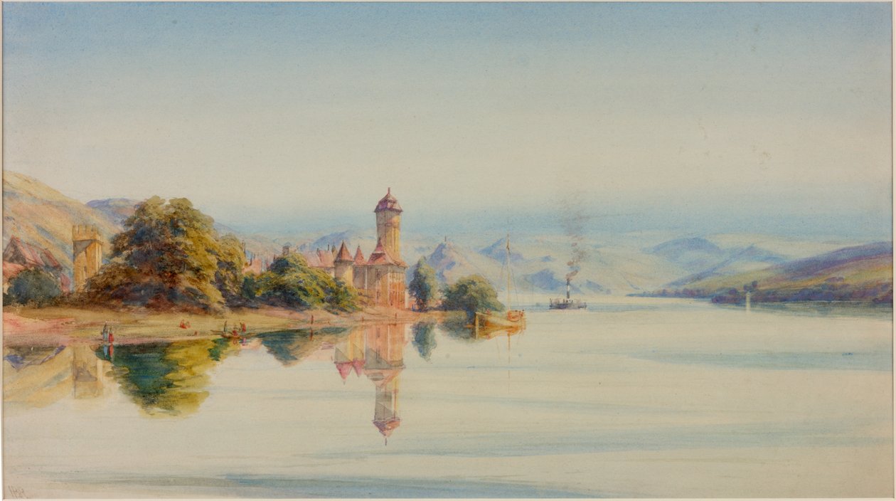 Stolzenfels (penna och akvarell på papper) av Henry Burdon Richardson