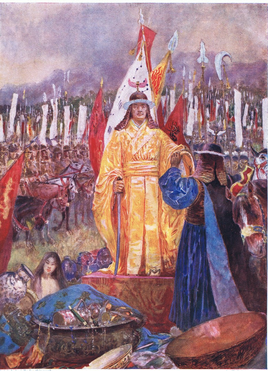 Stormarskalken utropades till kejsare på slagfältet 824 e.Kr. av Henry Charles Seppings Wright